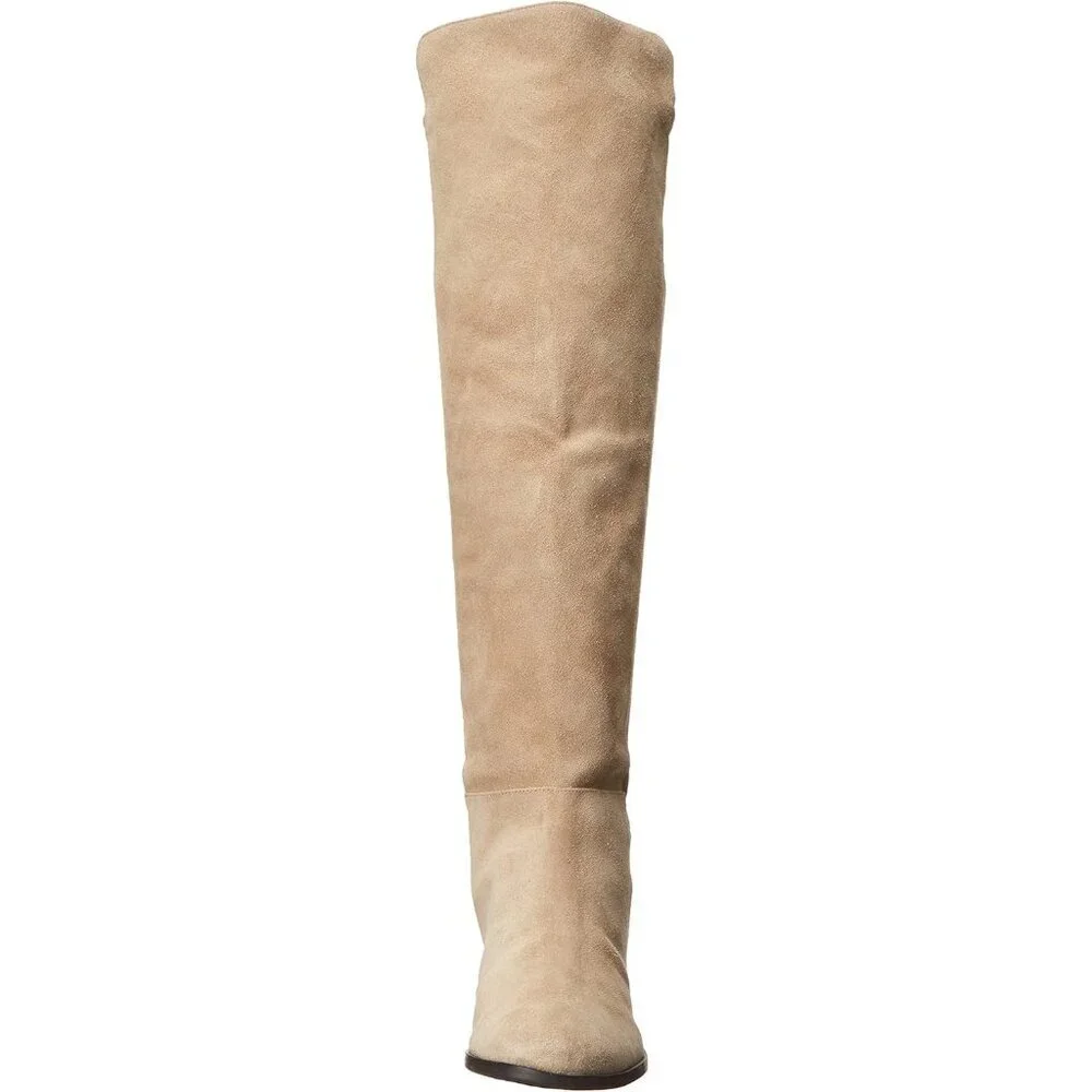 Women's Dune Above the Knee Pointed Toe Low Heel Calypso Winter Long Boot